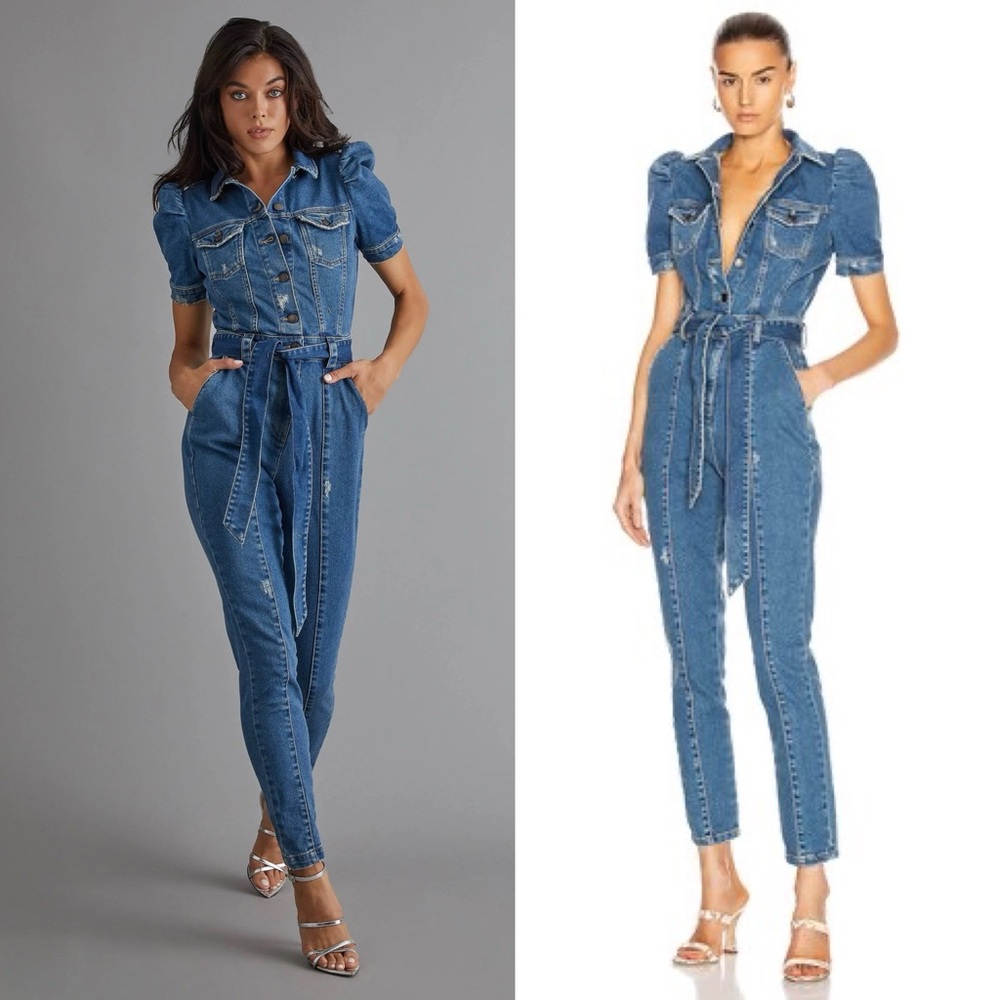 Retrofete Blue Denim Jumpsuit